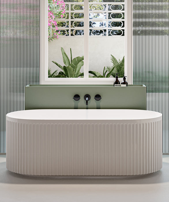 Seima Cleo 100 Fluted Freestanding Bath | No Overflow