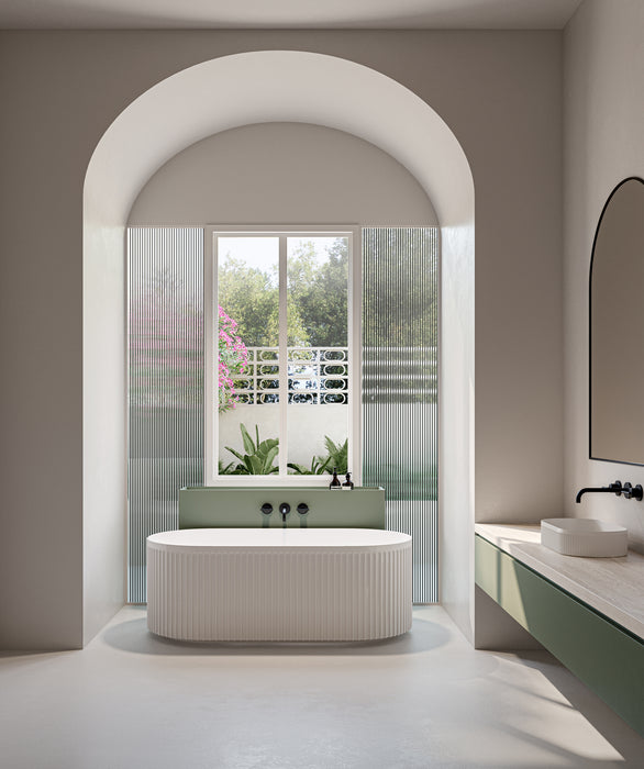 Seima Cleo 100 Fluted Freestanding Bath | No Overflow