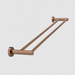 ELIO Ascot Double Towel Rail 750Mm - Brushed Bronze - ELIO-ASC-DTR750-BB