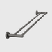 ELIO Ascot Double Towel Rail 750Mm - Brushed Gun Metal - ELIO-ASC-DTR750-BGM