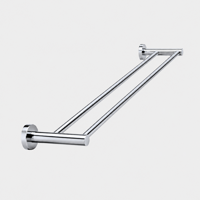 ELIO Ascot Double Towel Rail 750Mm - Chrome - ELIO-ASC-DTR750-CH