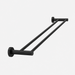 ELIO Ascot Double Towel Rail 750Mm - Matte Black - ELIO-ASC-DTR750-MB