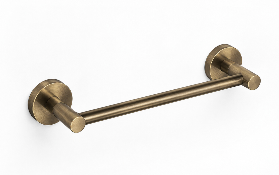 ELIO Ascot Guest Towel Rail 250Mm - Brushed Antic Brass - ELIO-ASC-GTR250-BAB