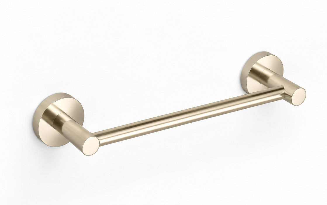 ELIO Ascot Guest Towel Rail 250Mm - Brushed Champagne Gold - ELIO-ASC-GTR250-BCG