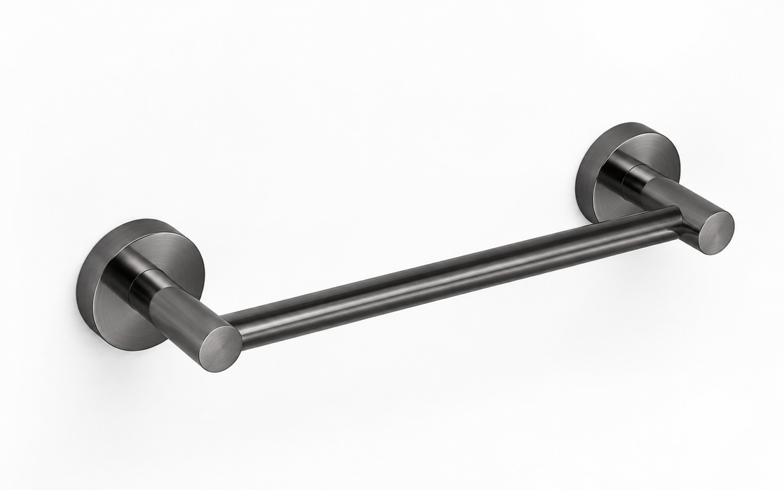 ELIO Ascot Guest Towel Rail 250Mm - Brushed Gun Metal - ELIO-ASC-GTR250-BGM