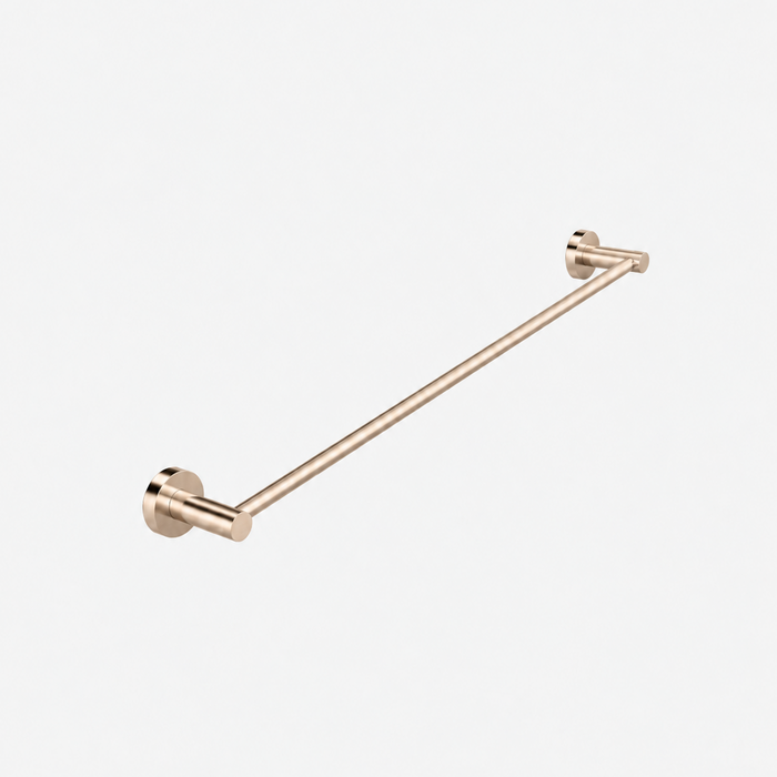ELIO Ascot Single Towel Rail 600Mm - Brushed Champagne Gold - ELIO-ASC-STR600-BCG