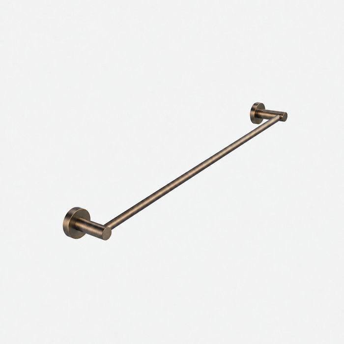 ELIO Ascot Single Towel Rail 750mm - Brushed Antic Brass - ELIO-ASC-STR750-BAB