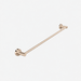 ELIO Ascot Single Towel Rail 750mm - Brushed Champagne Gold - ELIO-ASC-STR750-BCG