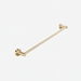 ELIO Ascot Single Towel Rail 750mm - Brushed Gold - ELIO-ASC-STR750-BG