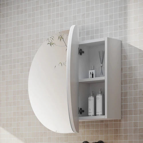 Cassa Design Elli Pill 750 x 600 Shaving Cabinet - Matte White Interior