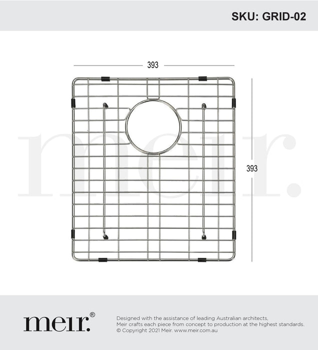 Meir Lavello Protection Grid For Mksp–S450450 Polished Chrome