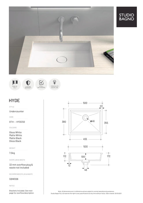 Studio Bagno Hyde 500mm