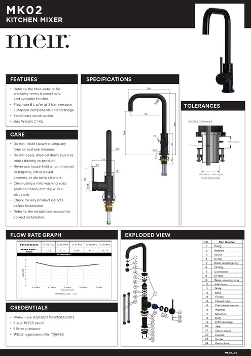 Meir Round Kitchen Mixer Tap