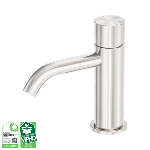 Nero Zen SS316L Basin Mixer Handless - Brushed Nickel