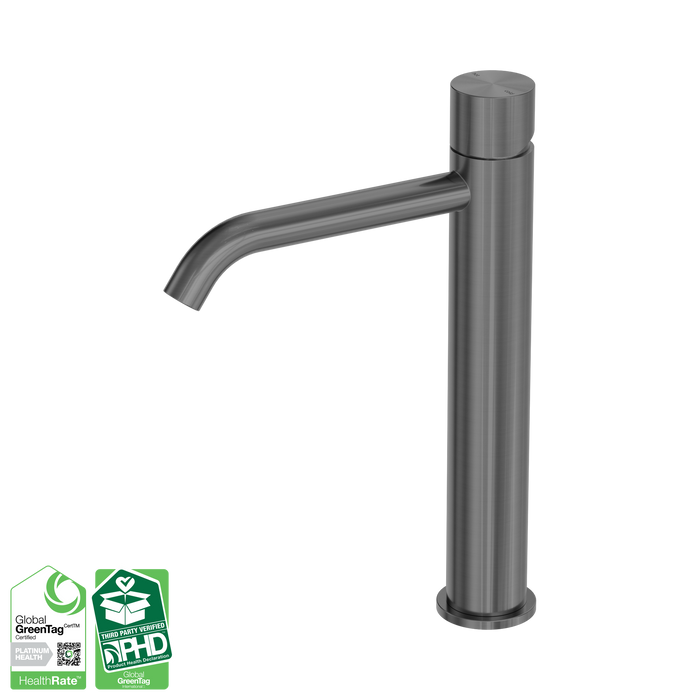 Nero Zen SS316L Tall Basin Mixer Handless - Graphite