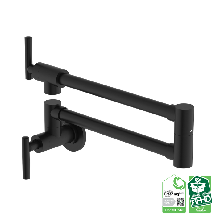 Nero Zen 316L Stainless Steel Pot Filler - PVD Black