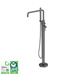 Nero Zen SS316L Freestanding Bath Mixer With Outdoor Shower Hose - Graphite