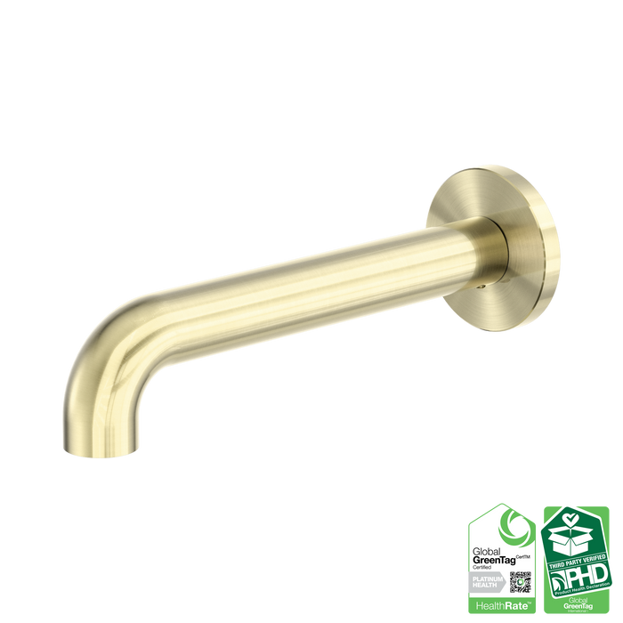 Nero Zen SS316L Round Basin/Bath Spout Only 185mm - Brushed Gold