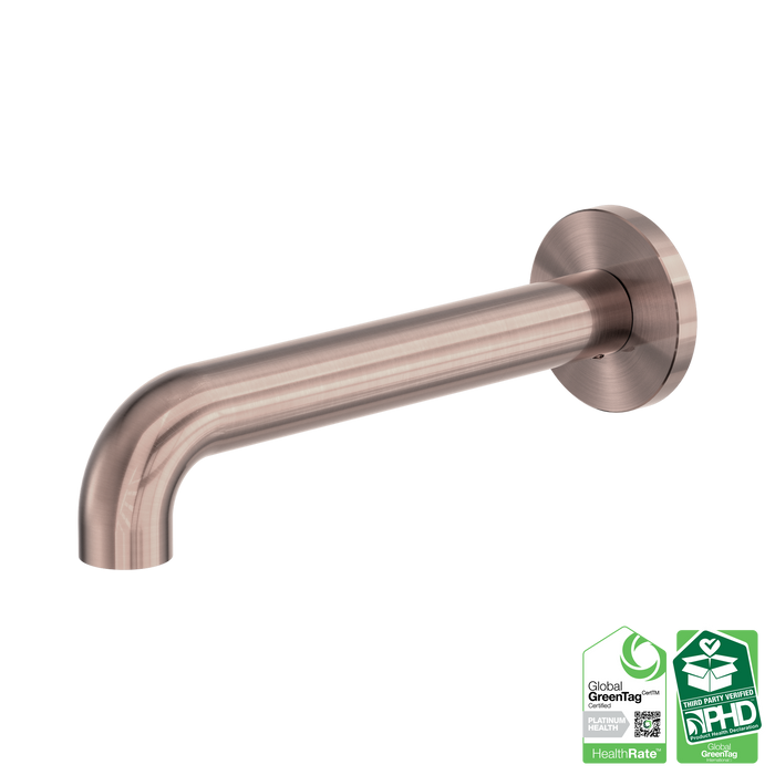 Nero Zen SS316L Round Basin/Bath Spout Only 185mm - Brushed Bronze