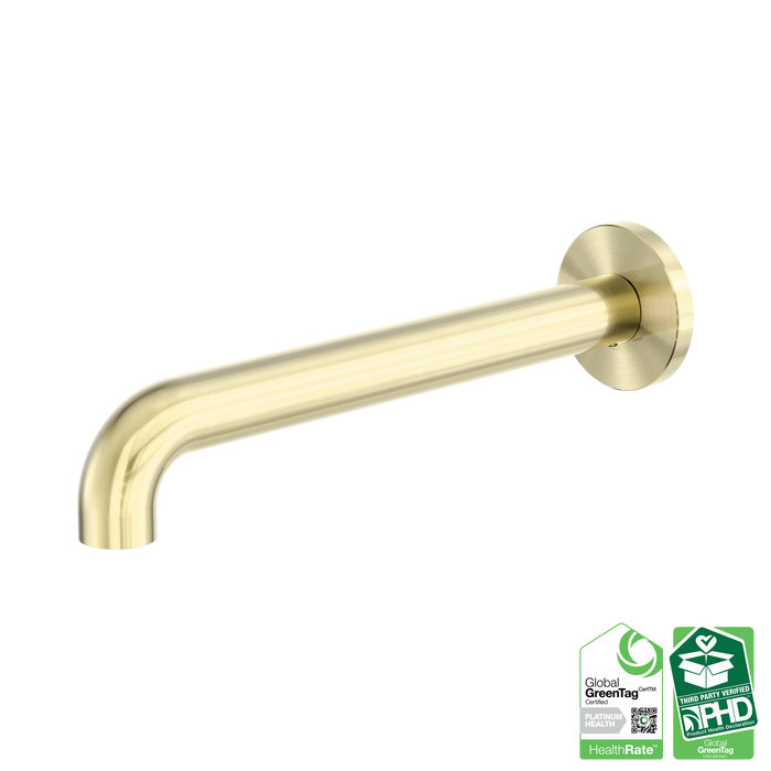 Nero Zen SS316L Round Basin/Bath Spout Only 230mm - Brushed Gold