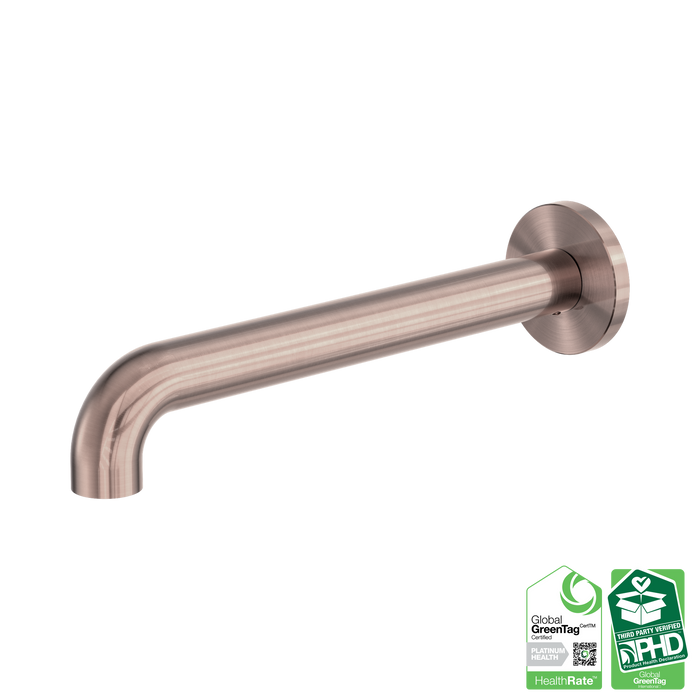 Nero Zen SS316L Round Basin/Bath Spout Only 230mm - Brushed Bronze