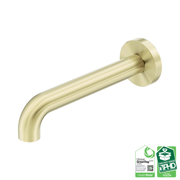 Nero Zen SS316L Round Basin/Bath Spout Only 185mm II - Brushed Gold