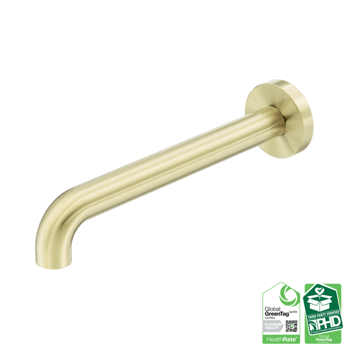 Nero Zen SS316L Round Basin/Bath Spout Only 230mm II - Brushed Gold