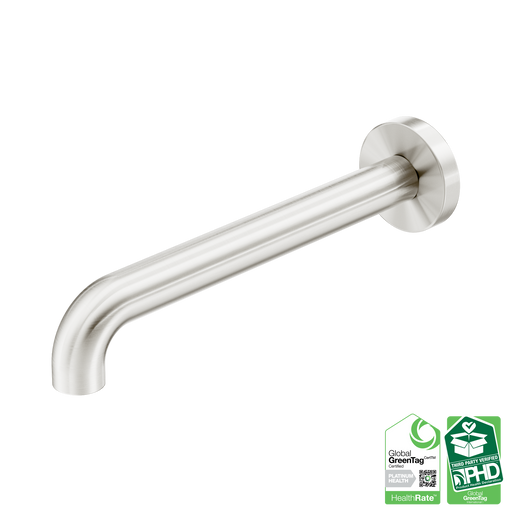 Nero Zen SS316L Round Basin/Bath Spout Only 230mm II - Brushed Nickel