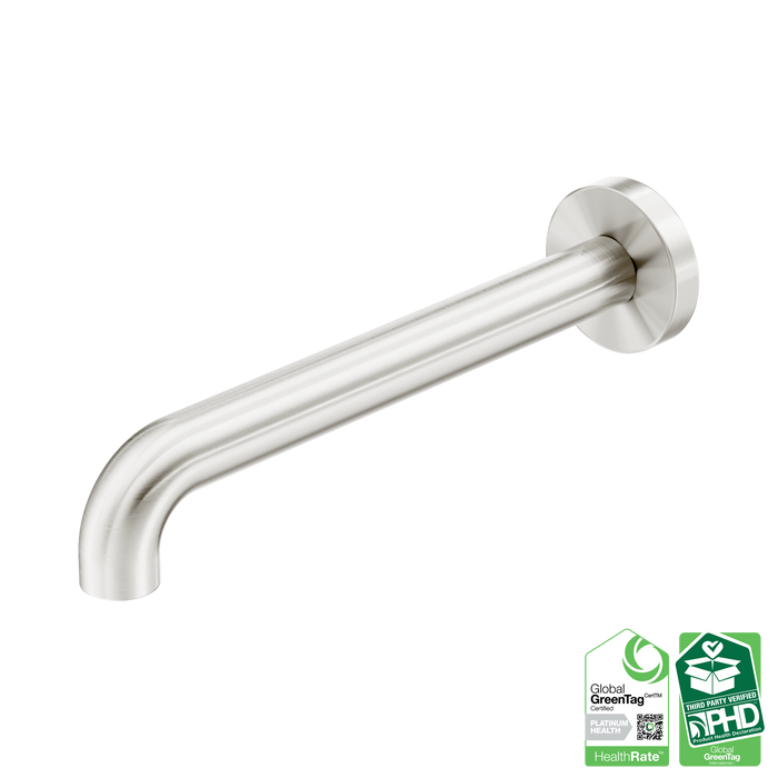 Nero Zen SS316L Round Basin/Bath Spout Only 230mm II - Brushed Nickel