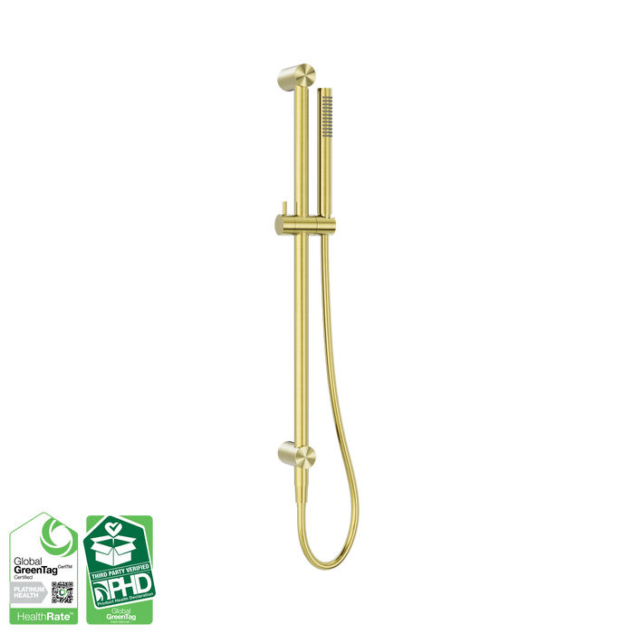 Nero Zen SS316L Shower Rail - Brushed Gold