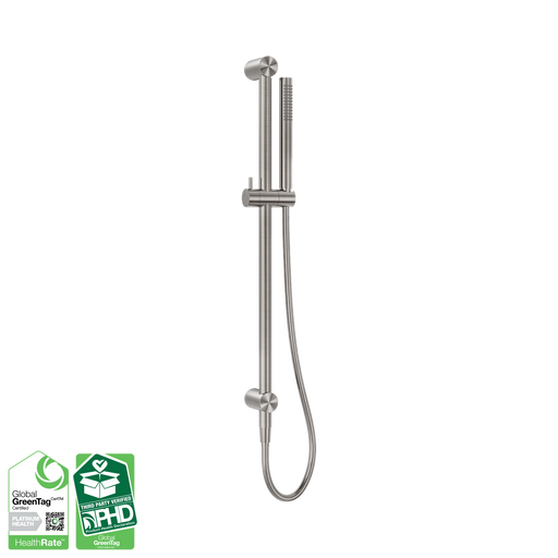 Nero Zen SS316L Shower Rail - Brushed Nickel