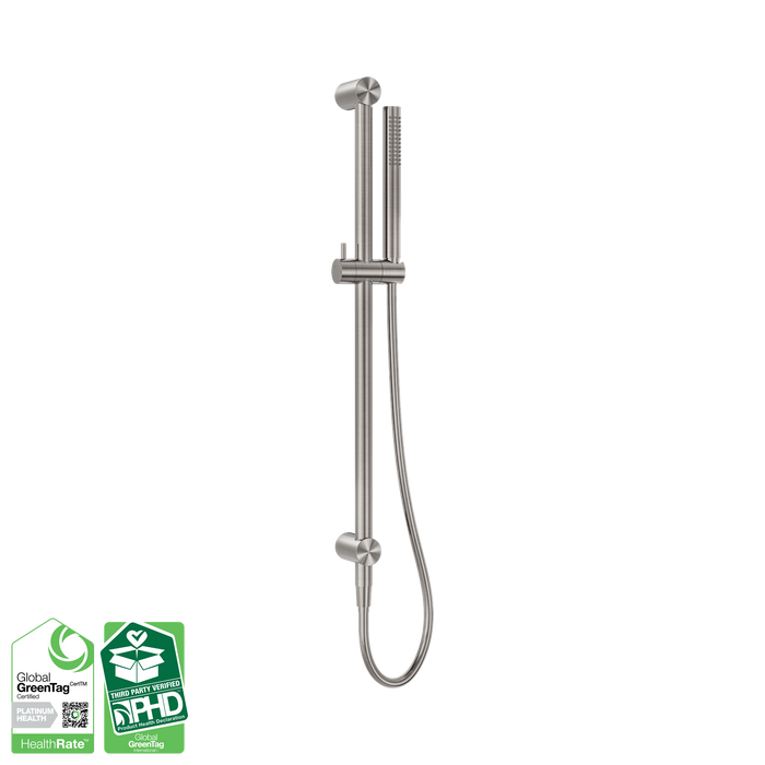 Nero Zen SS316L Shower Rail - Brushed Nickel