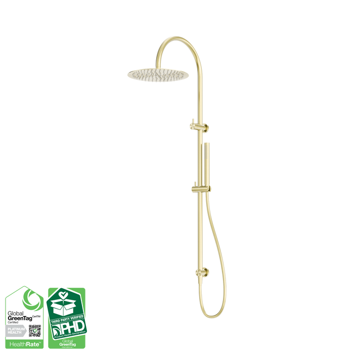 Nero Zen SS316L Twin Shower - Brushed Gold