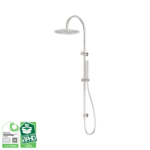 Nero Zen SS316L Twin Shower - Brushed Nickel