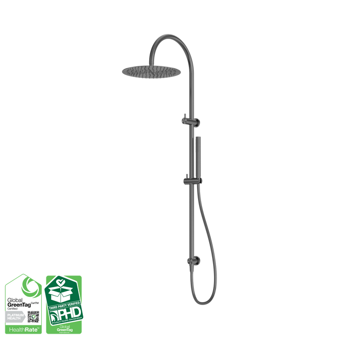 Nero Zen SS316L Twin Shower - Graphite