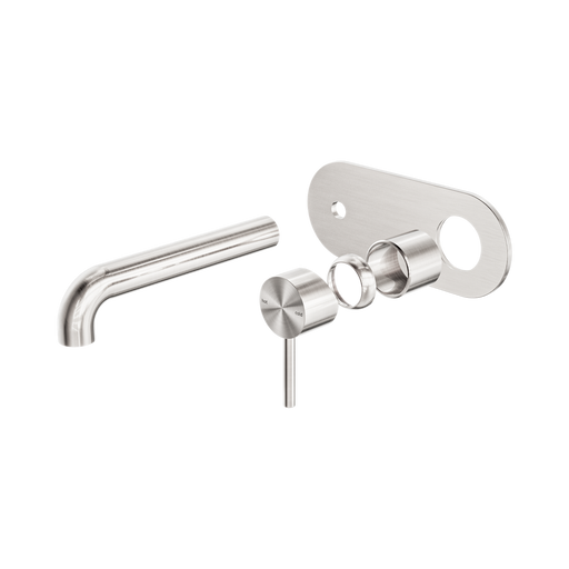 Nero Zen SS316L Wall Basin/Bath Mixer 185mm Spout Trim Kits Only - Brushed Nickel