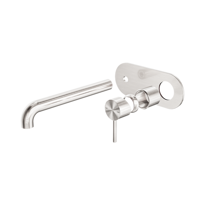 Nero Zen SS316L Wall Basin/Bath Mixer 230mm Spout Trim Kits Only - Brushed Nickel