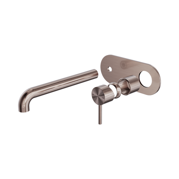 Nero Zen SS316L Wall Basin/Bath Mixer 230mm Spout Trim Kits Only - Brushed Bronze