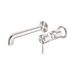 Nero Zen SS316L Wall Basin/Bath Mixer Separate Back Plate 185mm Spout Trim Kits Only - Brushed Nickel