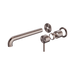 Nero Zen SS316L Wall Basin/Bath Mixer Separate Back Plate 230mm Spout Trim Kits Only - Brushed Bronze
