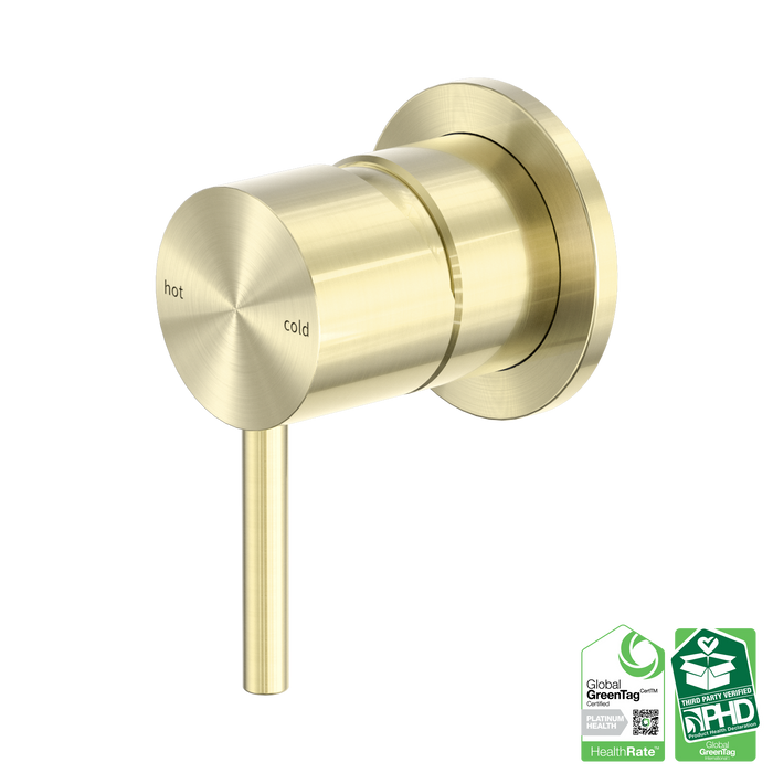 Nero Zen SS316L Shower Mixer - Brushed Gold