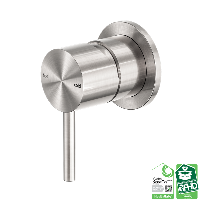 Nero Zen SS316L Shower Mixer - Brushed Nickel