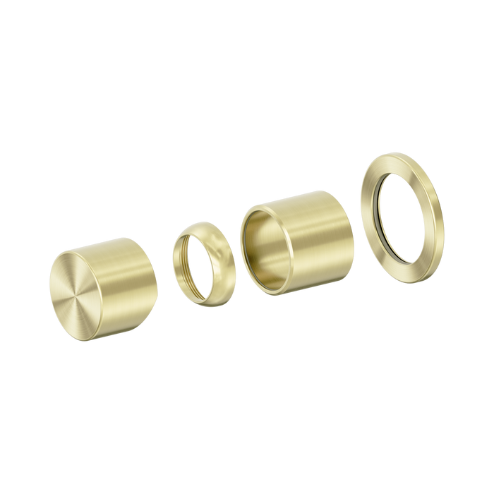 Nero Zen SS316L Pinless Shower Mixer Trim Kit Only - Brushed Gold