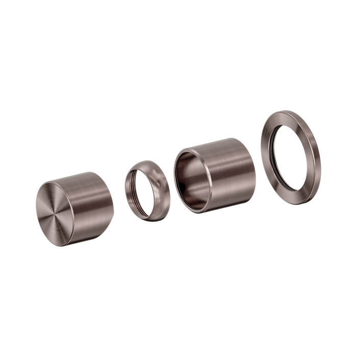 Nero Zen SS316L Pinless Shower Mixer Trim Kit Only - Brushed Bronze
