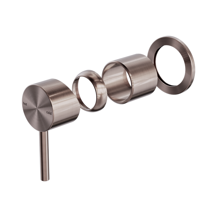 Nero Zen SS316L Shower Mixer Trim Kits Only - Brushed Bronze