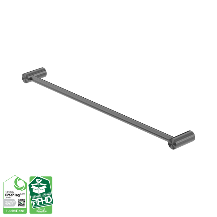Nero Zen SS316L Single Towel Rail 600mm - Graphite
