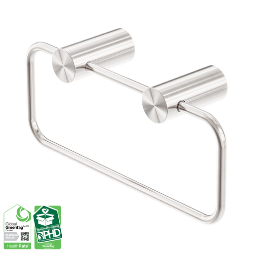Nero Zen SS316L Hand Towel Ring - Brushed Nickel