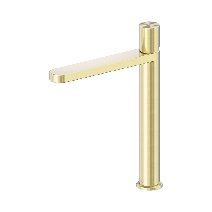 Nero Pure SS316L Tall Basin Mixer - Brushed Gold