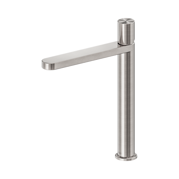 Nero Pure SS316L Tall Basin Mixer - Brushed Nickel
