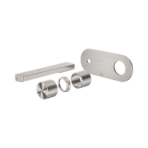 Nero Pure SS316L Progressive Wall Basin/Bath Mixer Trim Kits Only - Brushed Nickel